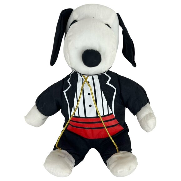 Whitmans Snoopy Plush In Tuxedo With Heart Shaped Empty Candy Box Valentines Day - Picture 2 of 11